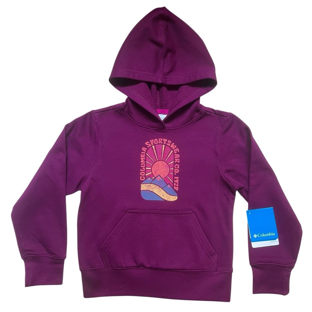 NWT GIRLS COLUMBIA SPORTSWEAR LONG-SLEEVE HOODIE SIZE XS